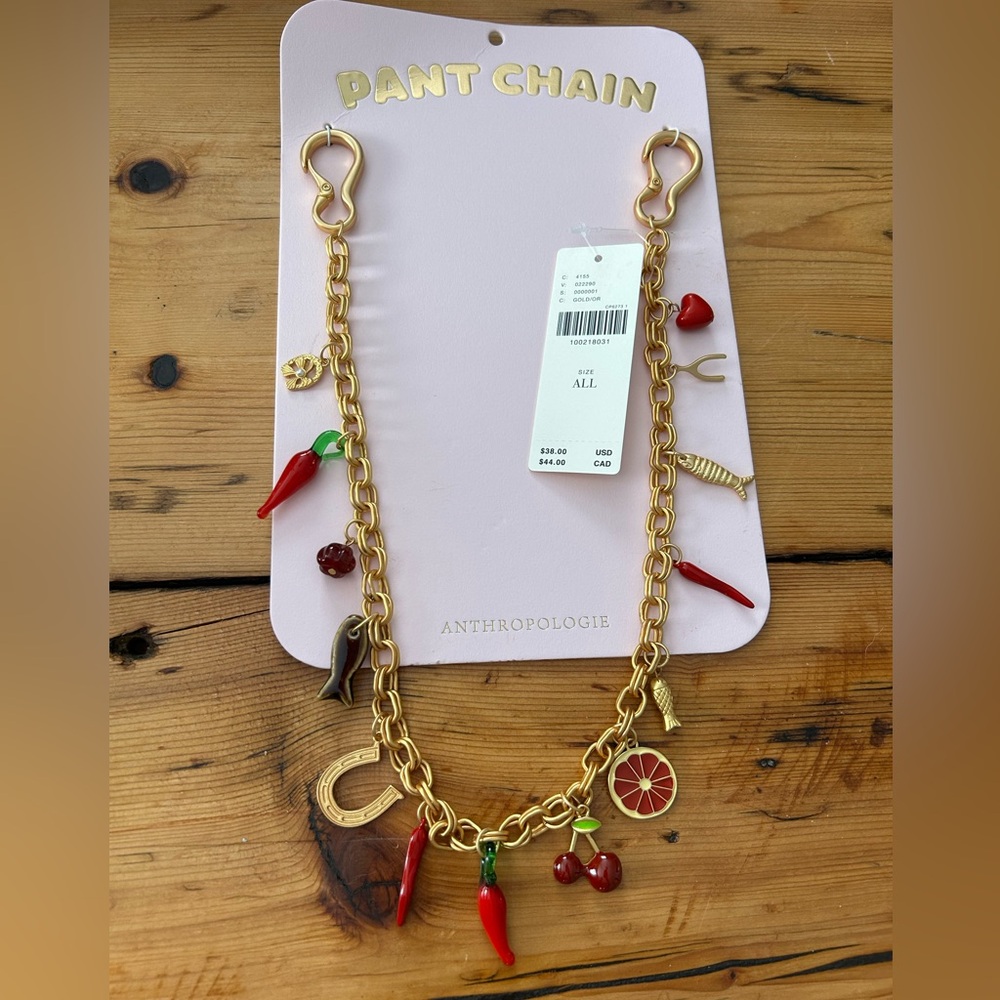 Icon Charm Pant Chain Gold